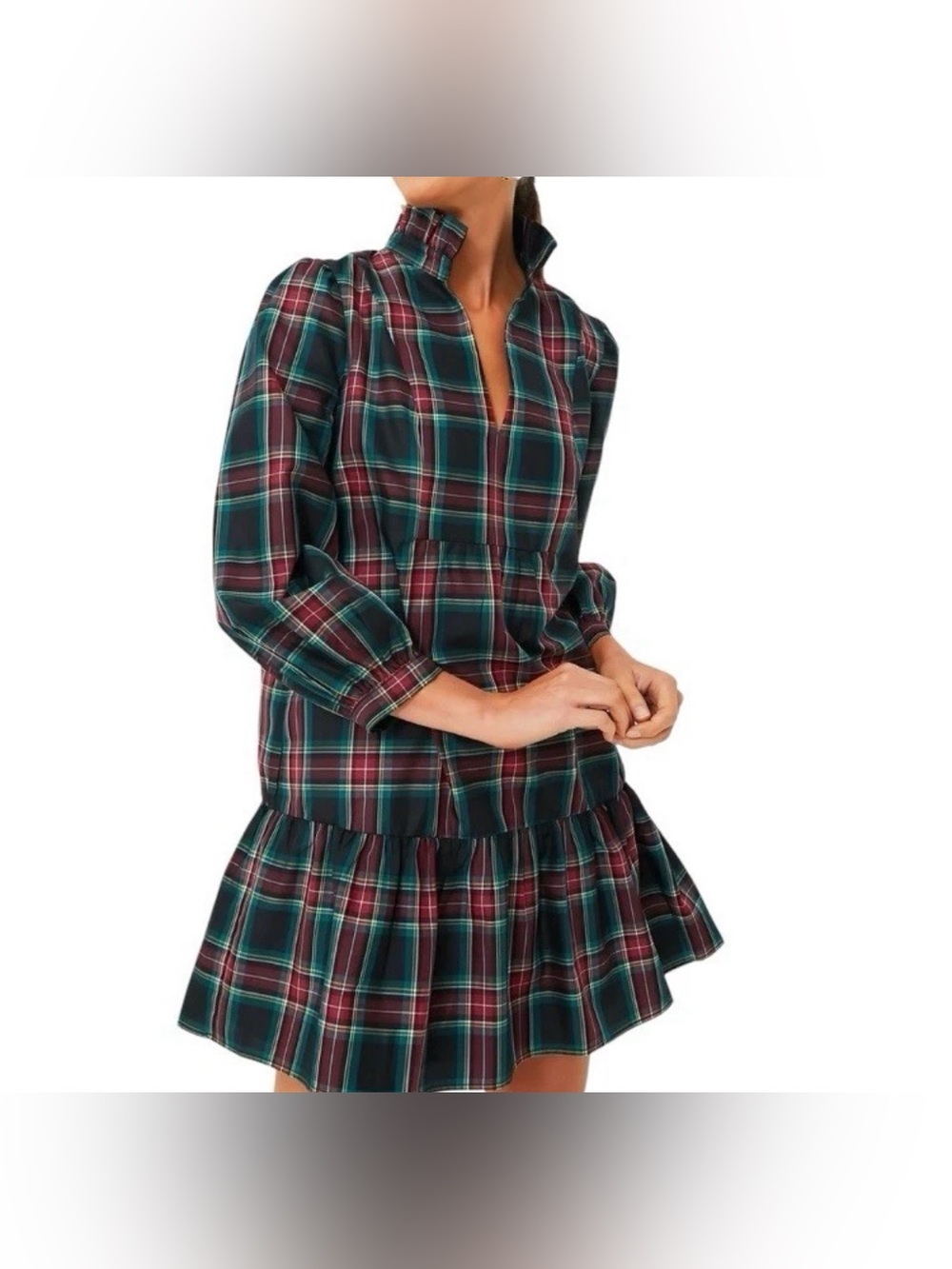 Tuckernuck Highland Tartan Royal Shirt Dress Long Sleeve Size Small - C75-002